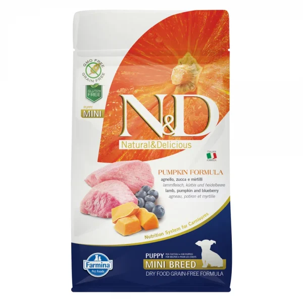 Farmina N&D Pumpkin Puppy Mini - Agnello Zucca e Mirtilli - 800g