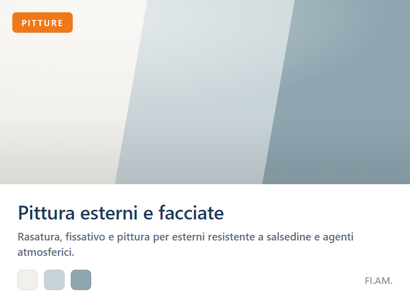Pittura per esterni e facciate — FI.AM.