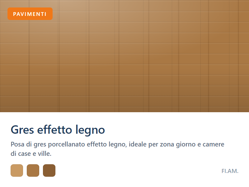 Pavimento in gres effetto legno — FI.AM.