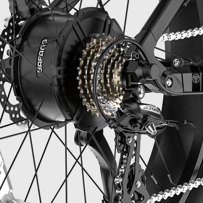 VITILAN T7 PRO 1000W 52V 26" FULL SUSPENSION foto 12