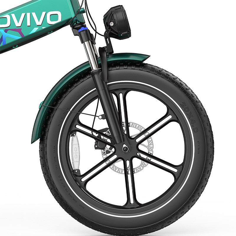 OVIVO HYPER V2 FAT E-BIKE PIEGHEVOLE 250W 48V foto 5