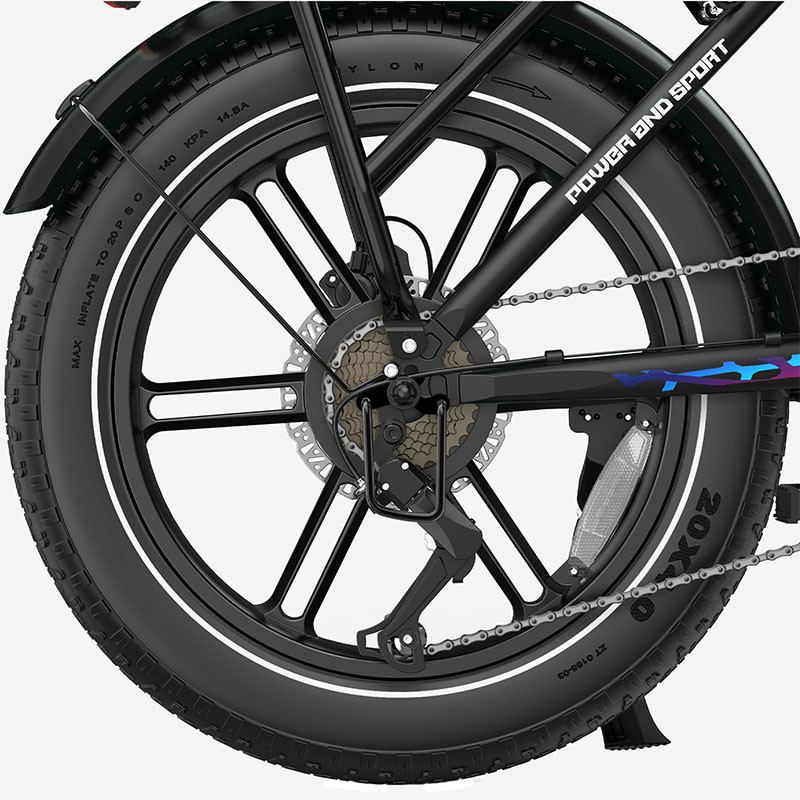 OVIVO HYPER V2 FAT E-BIKE PIEGHEVOLE 250W 48V foto 9