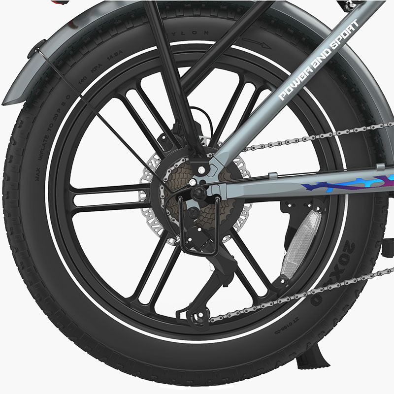 OVIVO HYPER V2 FAT E-BIKE PIEGHEVOLE 250W 48V foto 15