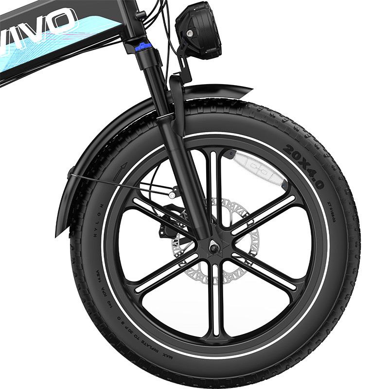 OVIVO HYPER V2 PRO FAT E-BIKE PIEGHEVOLE 250W 48V foto 4
