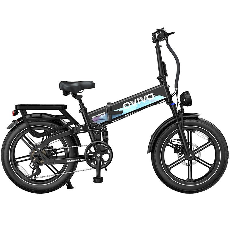 OVIVO HYPER V2 PRO FAT E-BIKE PIEGHEVOLE 250W 48V foto 3