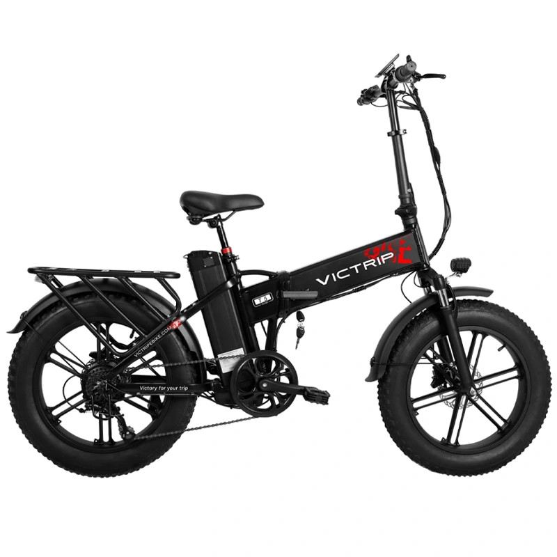 VICTRIP T5+ PLUS FAT BIKE PIEGHEVOLE 250W 48V DOPPIA BATTERIA foto 2