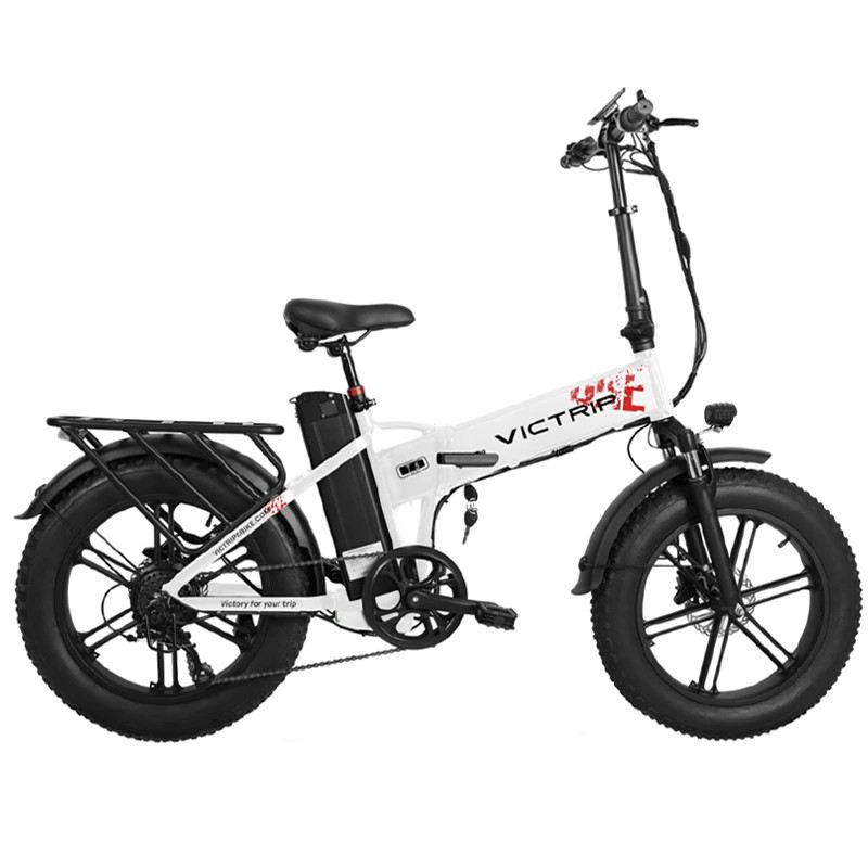 VICTRIP T5+ PLUS FAT BIKE PIEGHEVOLE 750W 48V DOPPIA BATTERIA foto 3