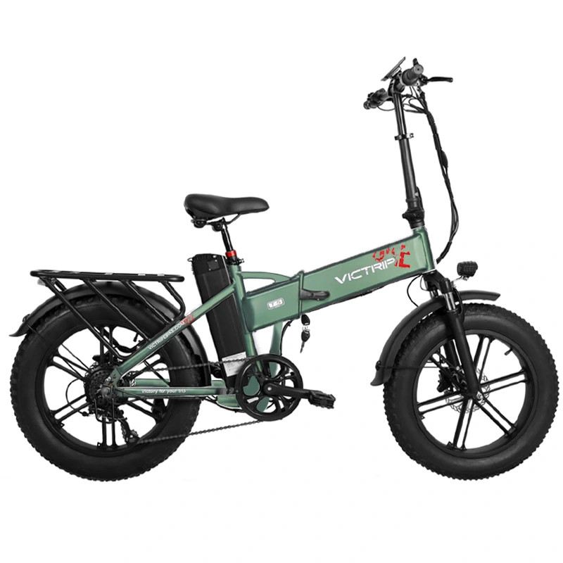 VICTRIP T5+ PLUS FAT BIKE PIEGHEVOLE 750W 48V DOPPIA BATTERIA foto 2