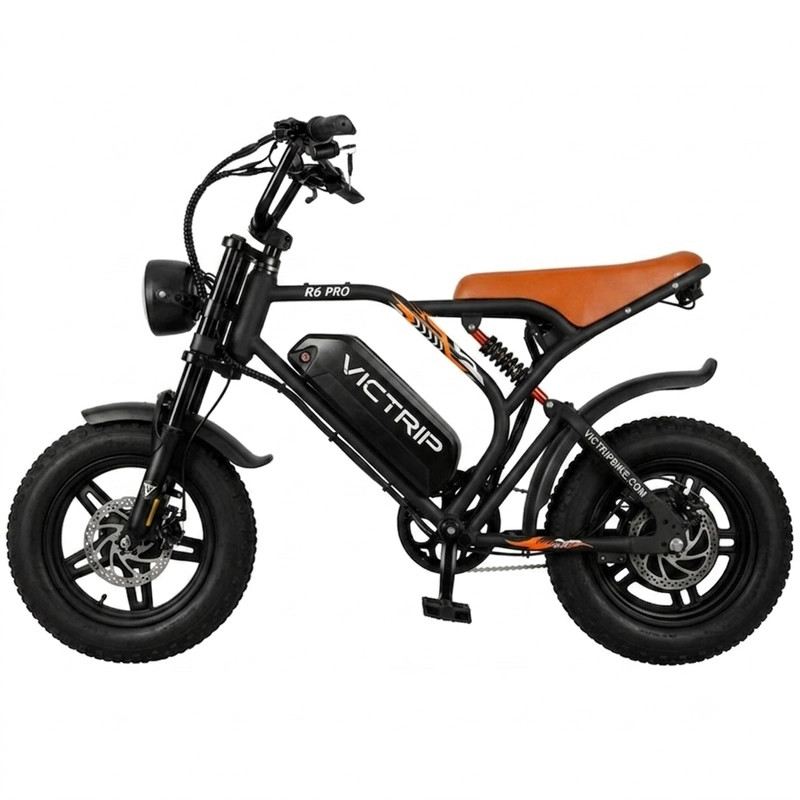 VICTRIP R6 PRO OFF ROAD E-BIKE 1500W 48V 25 AH FULL SUSPENSION foto 5