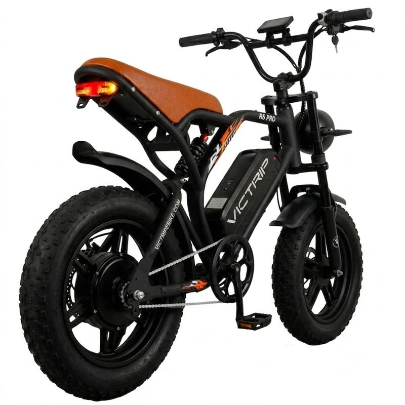 VICTRIP R6 PRO OFF ROAD E-BIKE 750W 48V 25 AH FULL SUSPENSION foto 10