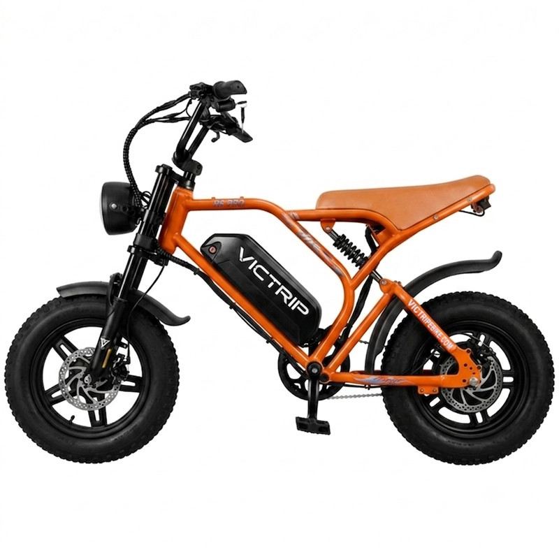 VICTRIP R6 PRO OFF ROAD E-BIKE 750W 48V 25 AH FULL SUSPENSION foto 14