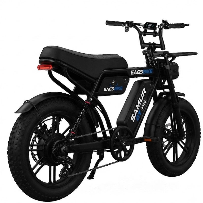 EAGSBIKE SAMUR GT PRO FAT E-BIKE 250W 48V DOPPIA BATTERIA FULL SUSPENSION foto 4
